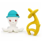 MOMBELLA DUO kramtukų rinkinys Octopus + Dancing Elephant