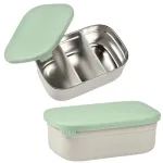 BEABA metalinė pietų dėžutė su reguliuojamais skyreliais, Sage Green, 760 ml