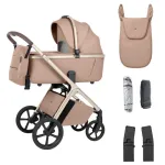2in1 Vežimėlis CARRELLO VECTOR CRL-6553 Walnut Beige