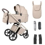 2in1 Vežimėlis CARRELLO VECTOR CRL-6553 Seashell Beige