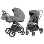 Vežimėlis 2in1 CARRELLO Ultra CRL-6527 Metal Grey