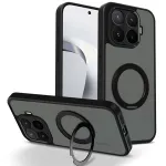 Xiaomi 17T Pro magnetinis dėklas su 360&deg; stovu, juodas