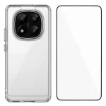 Xiaomi Redmi Note 14 Pro 5G / POCO X7 dėklas su apsauginiu stiklu, skaidrus