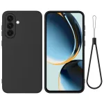 Samsung Galaxy A36 5G dėklas su dirželiu, juodas