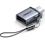 UGREEN USB‑C ki&scaron;tukas &rarr; USB‑A lizdas, adapteris, pilkas
