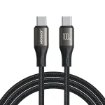 JOYROOM USB-C &rarr; USB-C greitojo įkrovimo ir duomenų perdavimo laidas, 100 W, 1,2 m, juodas