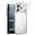 iPhone 17 Pro MagSafe 5 dalių apsaugos komplektas, skaidrus