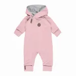 Merino vilnos romperis kūdikiams su medvilniniu pamu&scaron;alu &ndash; Pink