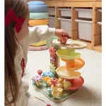 Montessori 4-in1 lavinamasis rutuliukų medis &ndash; lavinamasis žaislas vaikams