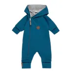 Medvilninis merino vilnos romperis kūdikiams &ndash; Blue