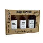 Mount Caramel &ndash; Moliūgas &middot; Morkų pyragas &middot; Obuolys su cinamonu, sirupų rinkinys, 3x100 ml