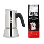 Rinkinys: Bialetti New Venus Moka kavinukas 4-cup + Bialetti Vanilla kava 250 g