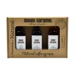 Mount Caramel &ndash; Meduoliai &middot; Sūdyta karamelė &middot; Vanilė, sirupų rinkinys, 3x100 ml