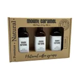 Mount Caramel &ndash; &Scaron;okoladas &middot; Cinamonas &middot; Meduoliai, sirupų rinkinys, 3x100 ml