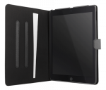 &bdquo;DELTACO iPad 9.7&ldquo; (2017/2018) dėklas, vegani&scaron;kos odos, atrama, juoda IPD-2017-2
