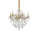 Pakabinamas &scaron;viestuvas Ideal Lux Suspended lamp with 6 lights FLORIAN, E14, juodas