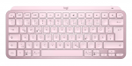 Minimalistinė Belaidė Klaviatūra su apa&scaron;vietimu Logitech MX Keys Mini, Rožinės spalvos, US tarptautinis (Qwerty) i&scaron;dėstymas
