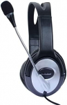 Ausinės TECHLY Stereo Headphone su mikrofonu ir Volume Control