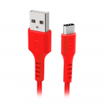 SBS TECABLEMICROC15R USB-A - USB-C kabelis 1.5m - raudonos spalvos