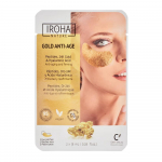 Stangrinamoji paakių kaukė Iroha Nature Gold Anti-age, folijinė, su 24K auksu ir kolagenu, 2 vnt.