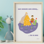 Eqhub &bdquo;Kam skirsime savo dėmesį, tas ir augs&ldquo; - ugdantys plakatai emocinio intelekto lavinimui, dekoracijos vaiko kambariui ar klasei - A3 formatu