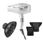 Plaukų džiovintuvas Parlux Digitalyon + MagicSense&reg; difuzorius, sidabrinės spalvos