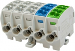 Simet Paskirstymo blokas &ndash; at&scaron;aka Al/Cu SCB 25-5X (80150) SIMBLOCK sza/no/zie 81500020