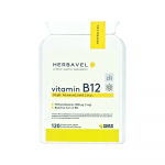 Maisto papildas Herbavel Bioaktyvus vitaminas B12, 120 kapsulių