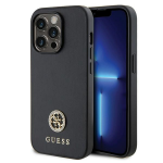 Dėklas Guess 4G Strass Metal Logo - Apple iPhone 15 Pro Max case juodas