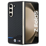 Samsung Galaxy Z Fold 5 BMW Dėklas odinis Carbon (BMHCZFD522NBCK) juodos spalvos