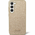 Samsung Galaxy S24 Plus Guess dėklas Glitter Script (GUHCS24MHGGSHD) aukso spalvos