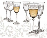Crystalex Taurės vynui 350ml 6vnt,Royal 28010