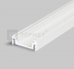 3m LED juostos profilis SURFACE14 EF/TY, baltai dažytas