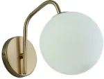 Sieninis &scaron;viestuvas GLOBE, E14, baltos/juodos/aukso sp., 3094600