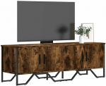 TV staliukas Televizoriaus spintelė, dūminio ąžuolo, 122x34x41cm, mediena