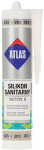 SILIKON SANITARNY SIL-S280-ST/ATLAS SILTON S KARTUSZ 280 ml STALOWY