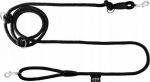 Chaba CHABA Reguliuojamas pavadėlis - 6mm x 138/260cm juodas