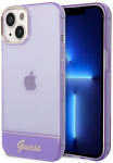 Guess GUHCP14SHGCOU Apple iPhone 14 / 15 / 13 6.1" dėklas telefonui violetinės spalvos hardcase Translucent
