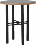 Customform Kavos stalas, WALT WOOD 80, 80x80x45 cm, Juoda