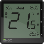 Engo Controls Engo EFAN Wifi Fan Coil termostatas 230V, juodas