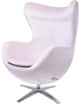 Fotelis EGG SZEROKI VELVET, rožinis