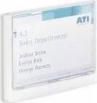 Durable Informacinė lentelė 149x105,5 mm ILGAAMŽĖ SPRAGĖJIMO ŽENKLAS 486102 baltas, pagamintas i&scaron; auk&scaron;tos kokybės plastiko