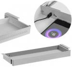 &bdquo;Spacetronik SPB172&ldquo; pilkas XL dydžio USB stalo stalčius