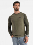 Ombre Clothing Vyri&scaron;kas megztinis tamsiai mėlynas - ombre stiliaus drabužiai