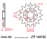 Jt Sprockets Priekinė žvaigždutė JTF1441.SC