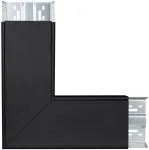 LED pavir&scaron;inio/pakabinamo linijinio &scaron;viestuvo LINEAR INDIVILED kampinis sujungimas, juodas