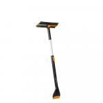 Teleskopinis automobilinis pasukamas sniego &scaron;epetys su grandikliu Fiskars X-series