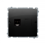 Kontakt Simon BMTF1.02/49 Simon Basic RJ11 telefono lizdas (modulis). Prisukamas lizdo komplektas dėžutei, juodas BMTF1.02/49