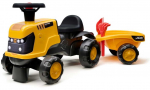 FALK Ride-on JCB Fastrac Tractor with Trailer, Shovel and Rake 1-3 Years