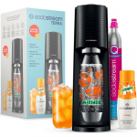 Gazuotų gėrimų gaminimo aparato SodaStream Terra rinkinys, juodas